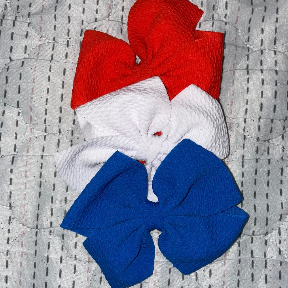Hair bow clips (pack of 3)